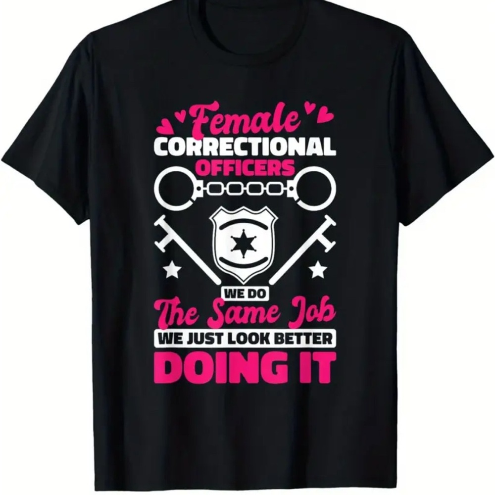 NEW Women’s Correctional Officer Black T-Shirt